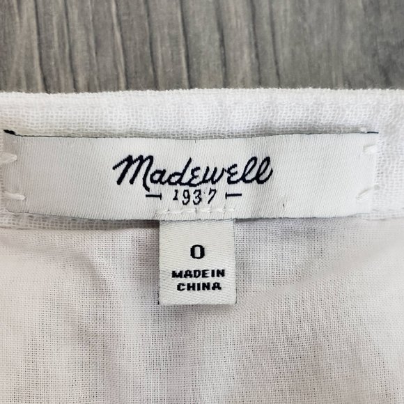 Madewell Boho Embroidered Tunic Dress White Size 0 - Picture 8 of 11